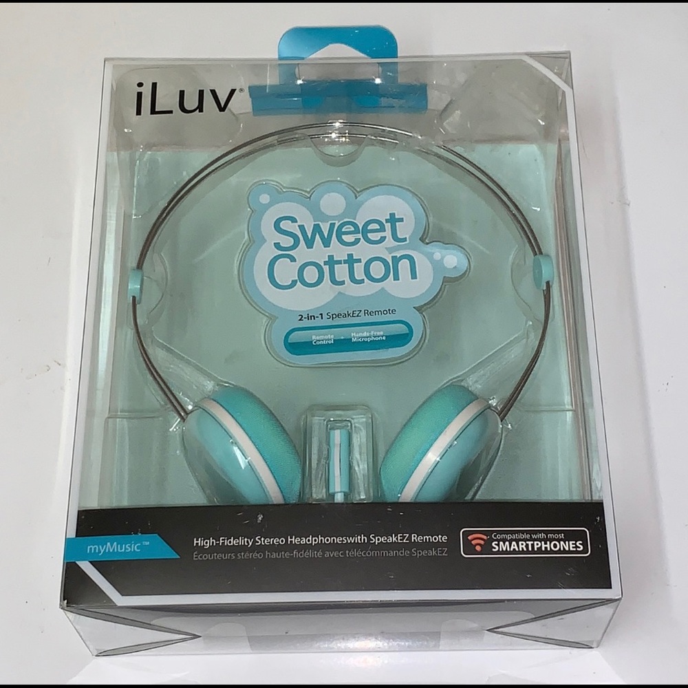 iLuv Light Blue Stereo Over-Ear Headphones